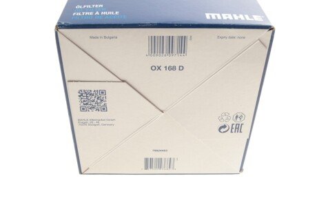 Масляний фільтр mahle knecht OX168D