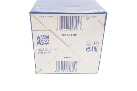 Масляный фильтр mahle knecht OX554D2