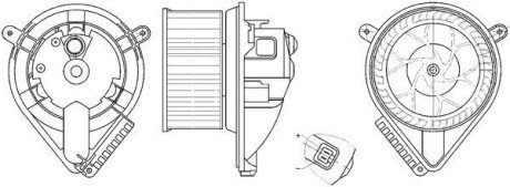 Моторчик печки mahle knecht AB 272 000S