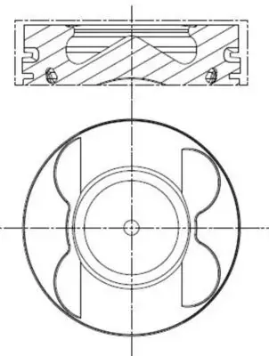Поршень двигуна mahle knecht 001 PI 00107 002
