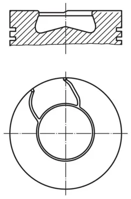 Поршень двигуна mahle knecht 0084100