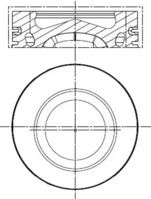 Поршень двигуна mahle knecht 028 PI 00140 000