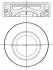 Поршень двигуна mahle knecht 028 PI 00140 002