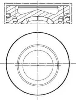 Поршень двигуна mahle knecht 028 PI 00140 002