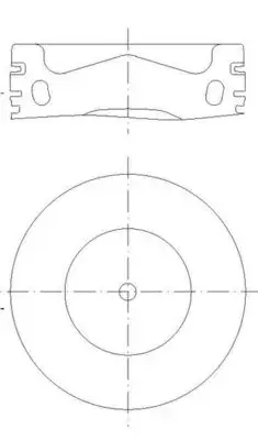 Поршень двигуна mahle knecht 028 PI 00158 002