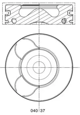 Поршень двигуна Mahle knecht 040 37 02 (фото 1)
