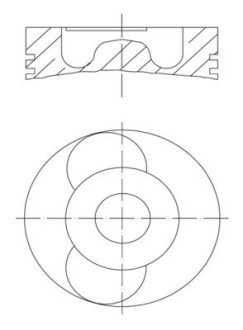Поршень двигуна mahle knecht 061 53 00