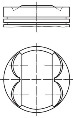 Поршень двигуна Mahle knecht 081 PI 00107 002 (фото 1)