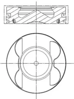 Поршень mahle knecht 001 PI 00107 000