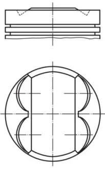 Поршень mahle knecht 011 PI 00105 000