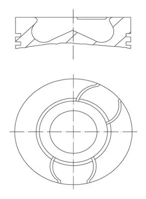 Поршень Mahle knecht 021 PI 00123 000 (фото 1)