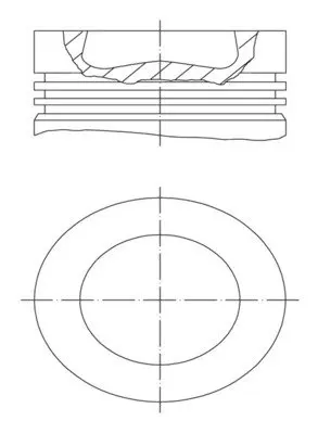 Поршень mahle knecht 028 PI 00155 000