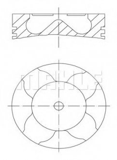 Поршневые кольца mahle knecht 081 PI 00103 001