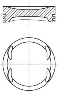 Поршень mahle knecht 0830800 на Бмв Z3