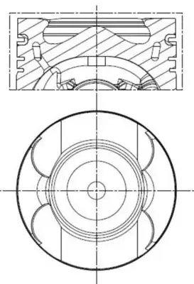 Поршень Mahle MERCEDES 83.25mm OM651 \'\'09>> Mahle knecht ""001PI00133001" (фото 1)