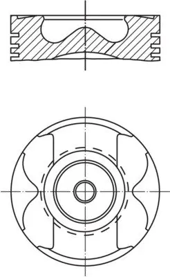 Поршень с кольцами RENAULT/NISSAN/OPEL/MB 80,50 R9M 1,6TDI 11- (пр-во MAHLE) Mahle knecht 021PI00125002 (фото 1)