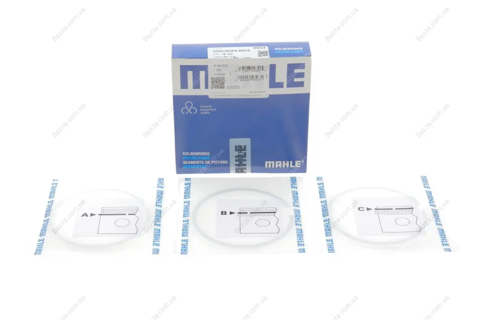 Поршневые кольца Mahle knecht 00136N2 (фото 1)