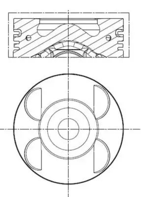 Поршневые кольца Mahle knecht 001 PI 00105 002 (фото 1)