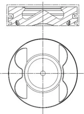 Поршневые кольца mahle knecht 001 PI 00106 002