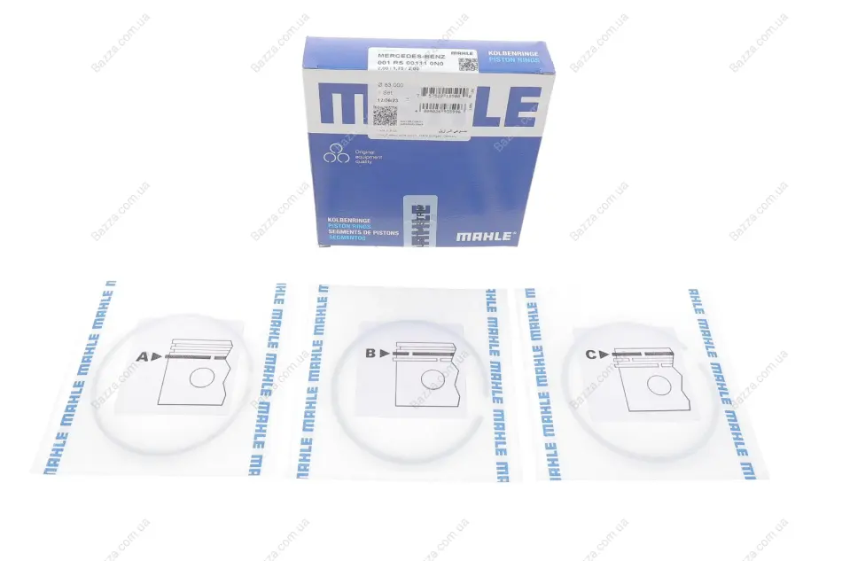 Поршневые кольца Mahle knecht 001 RS 00111 0N0 (фото 1)