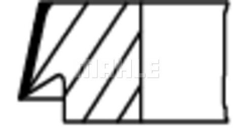 Поршневые кольца mahle knecht 001RS001630N0