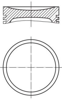 Поршневые кольца mahle knecht ""0039401"