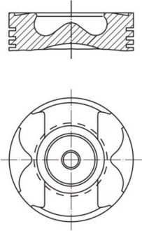 Поршневые кольца mahle knecht 0045602