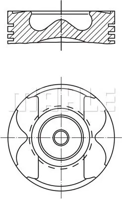 Поршневые кольца mahle knecht 004 57 03
