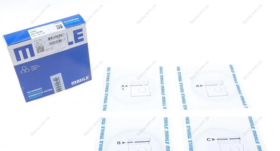 Поршневые кольца mahle knecht 01170N0