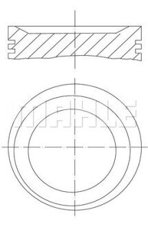 Поршневые кольца mahle knecht 011 75 01