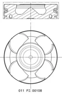 Поршневые кольца Mahle knecht 011 PI 00108 000