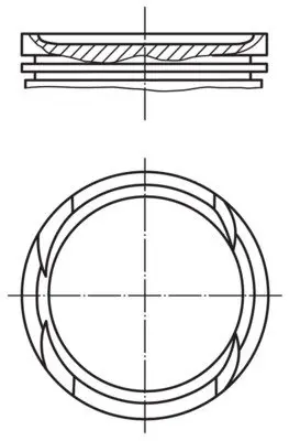 Поршневые кольца Mahle knecht 011PI00112002 (фото 1)