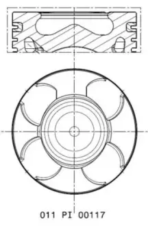 Поршневые кольца Mahle knecht 011 PI 00117 000
