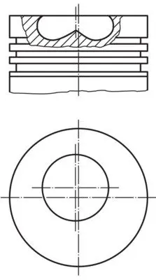 Поршневые кольца Mahle knecht 015 06 00 (фото 1)