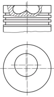 Поршневые кольца Mahle knecht 015 06 00