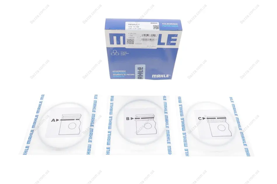 Поршневые кольца mahle knecht 02213N0