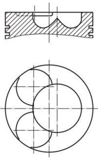 Поршневые кольца mahle knecht 028 06 02