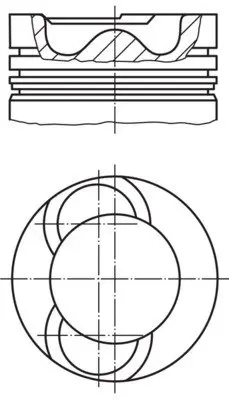 Поршневые кольца Mahle knecht 028 19 00 (фото 1)