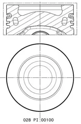 Поршневые кольца mahle knecht 028PI00100 000
