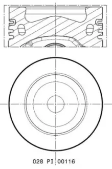 Поршневые кольца Mahle knecht 028 PI 00116 002