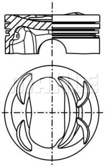 Поршневые кольца mahle knecht 028 PI 00117 000 на Ауди A1