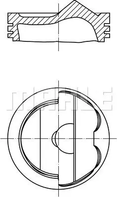 Поршневые кольца Mahle knecht 028PI00124000 (фото 1)