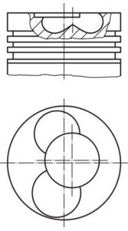 Поршневые кольца mahle knecht 030 41 02