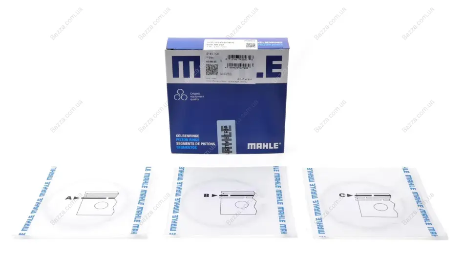 Поршневые кольца Mahle knecht 03055N2 (фото 1)