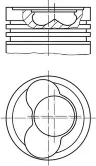 Поршневые кольца Mahle knecht 0306502