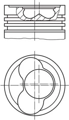 Поршневые кольца Mahle knecht 0306602 (фото 1)
