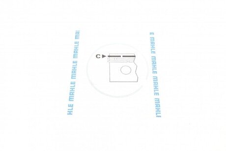 Поршневые кольца mahle knecht 03082N0