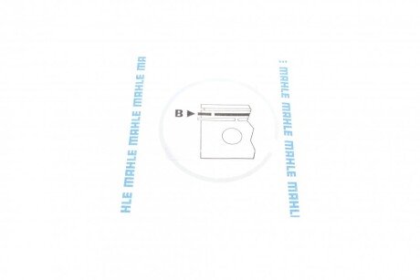 Поршневые кольца mahle knecht 03082N0