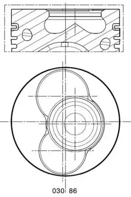 Поршневые кольца mahle knecht 0308600