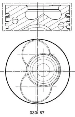 Поршневые кольца mahle knecht 0308702